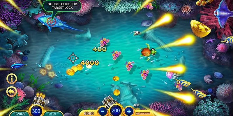 Nhặt thưởng trong game bắn cá trực tuyến